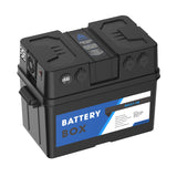 220V Output Voltage Outdoor Plastic Waterproof 12V Powered AC DC Charge Camping Adventure Car Battery Box with 500W Inverter